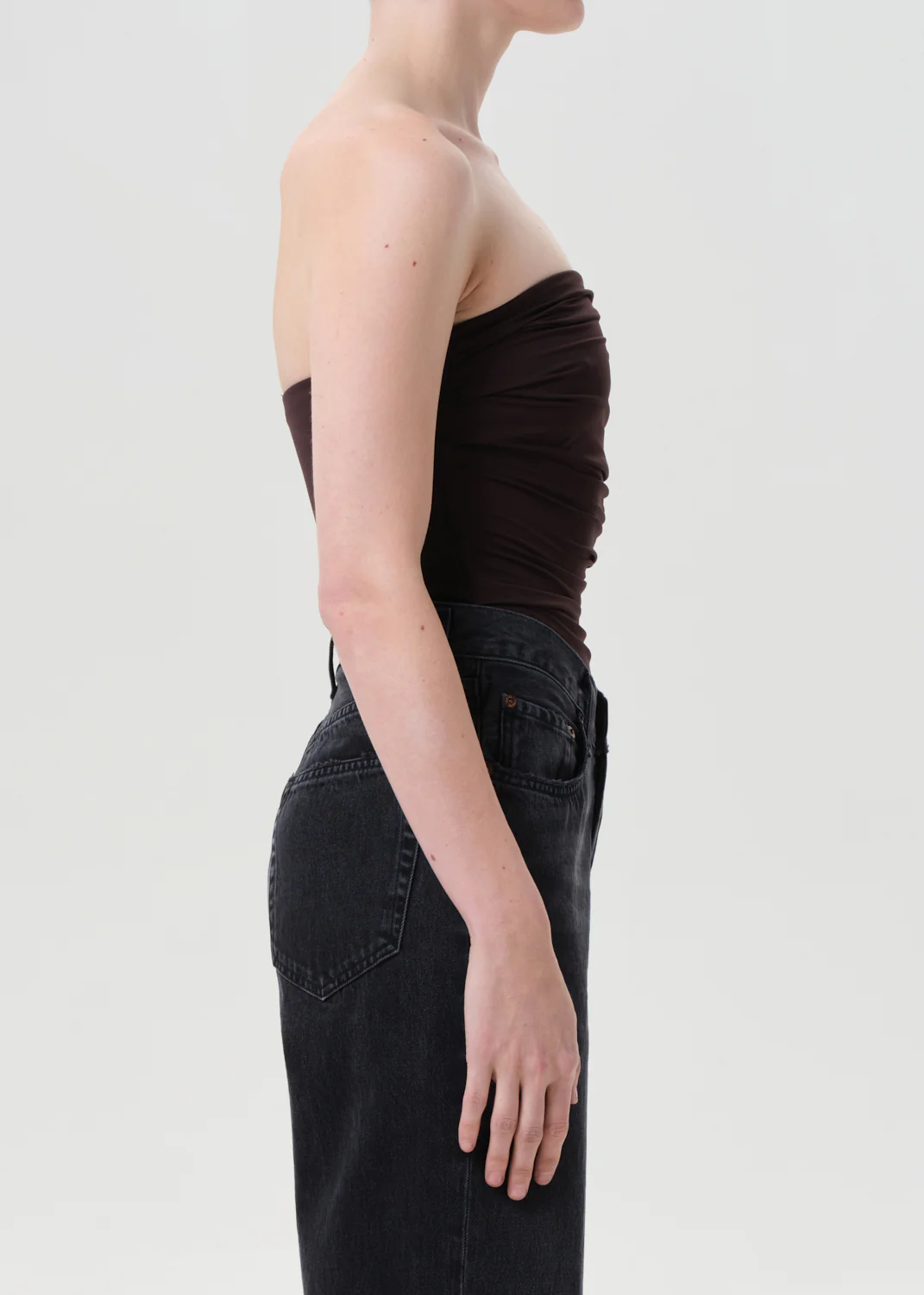 Gwyneth Bodysuit in Chocolate - Image 3