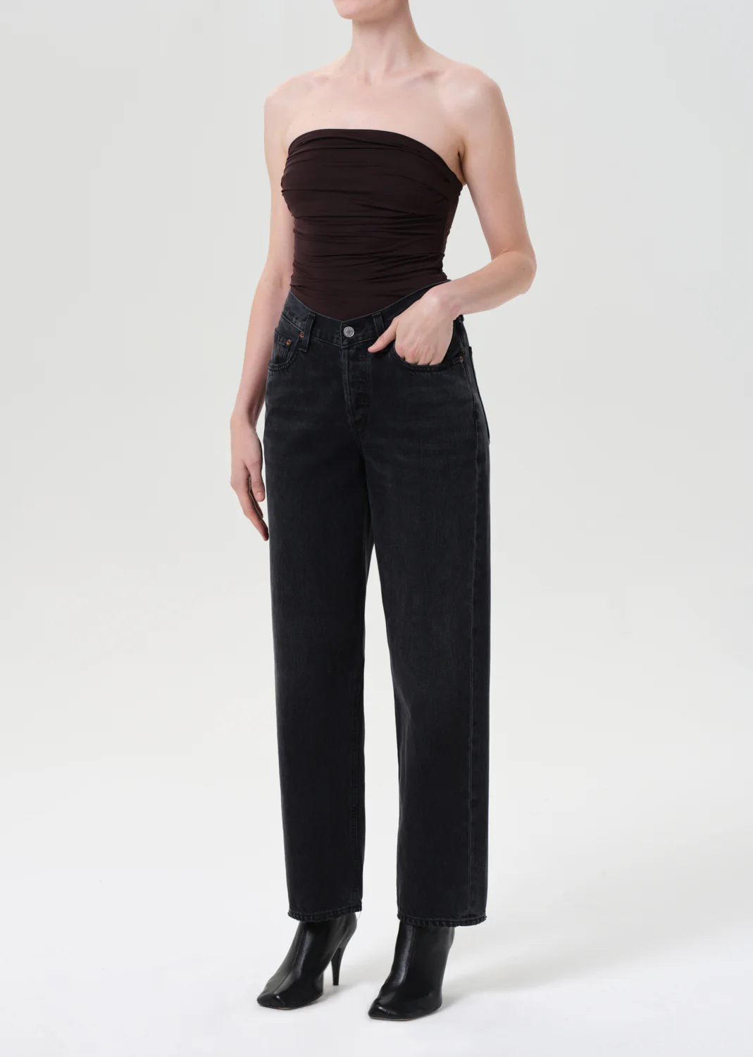 Gwyneth Bodysuit in Chocolate - Image 4