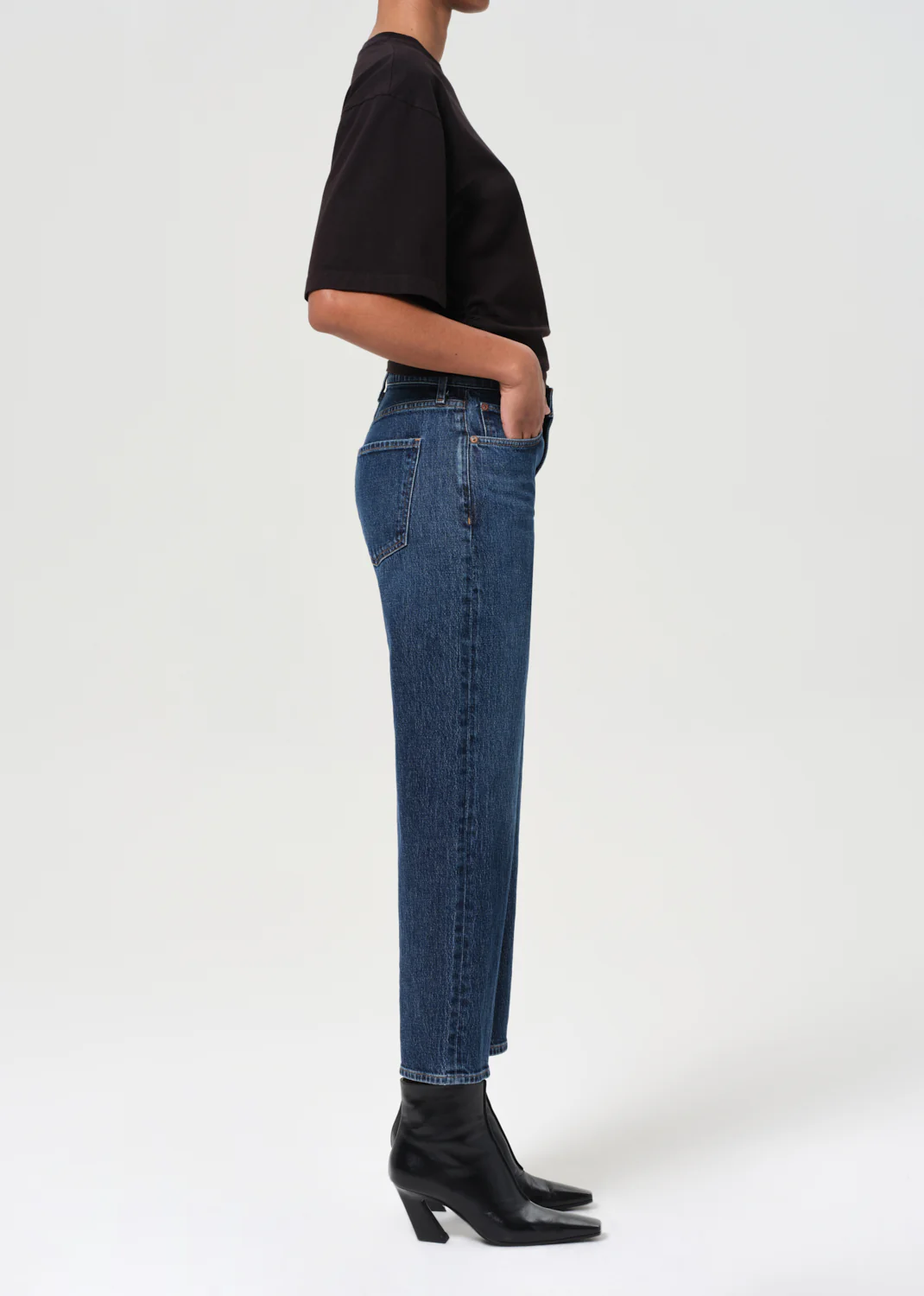 Harper Crop Jean (Comfort Stretch) in Echo - Image 3