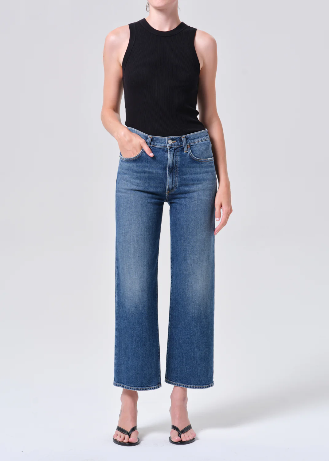 Harper Crop Jean (Weightless Stretch) in River