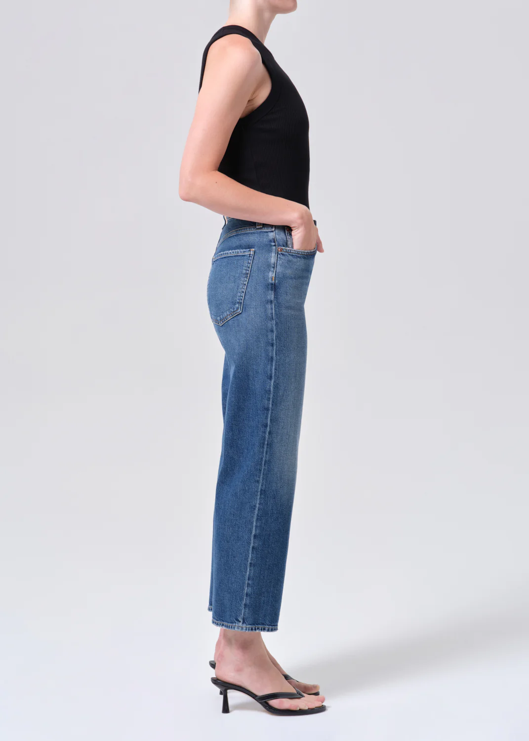 Harper Crop Jean (Weightless Stretch) in River - Image 3