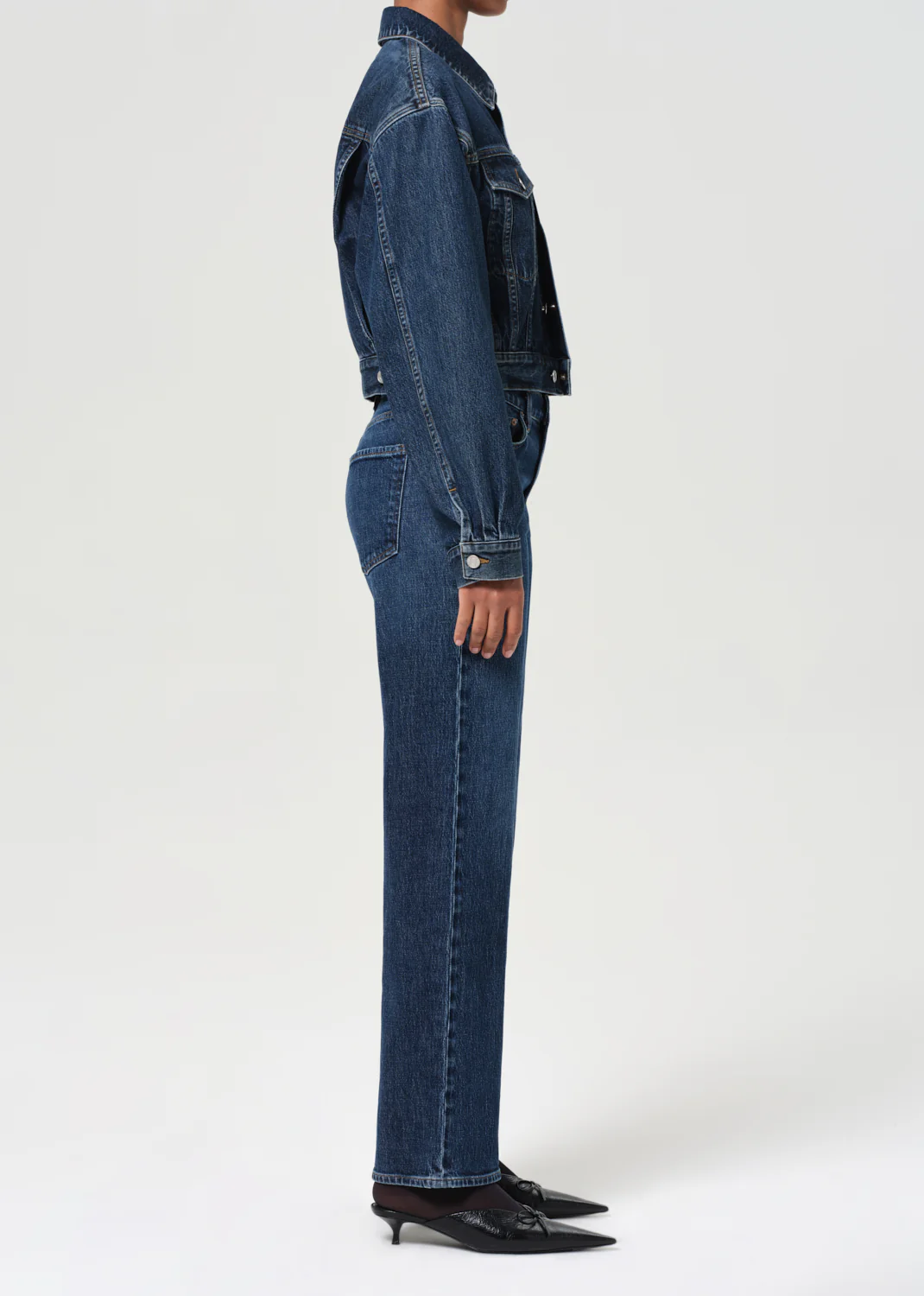 Harper Straight Jean (Stretch) in Echo - Image 3