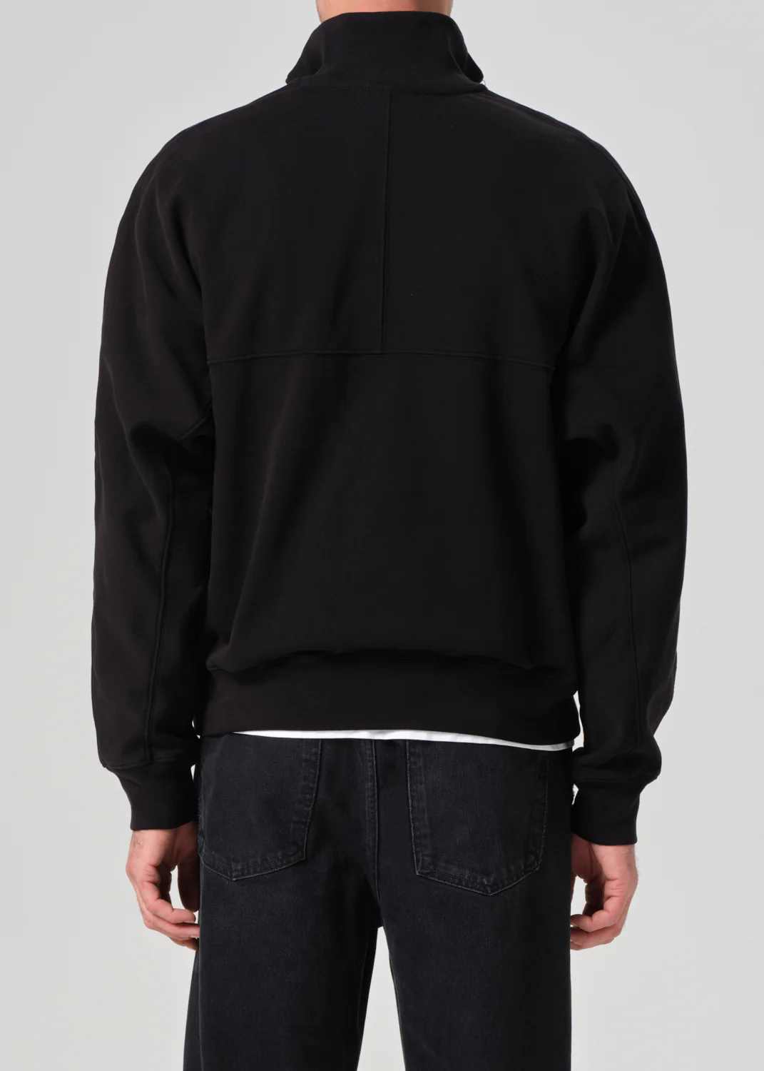 Idris Quarter Zip in Black - Image 3