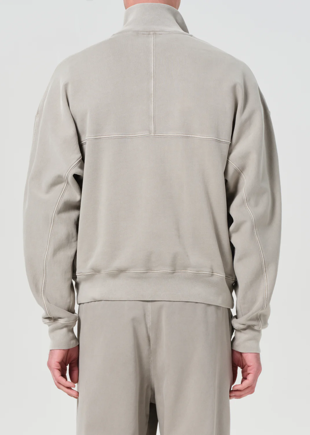 Idris Quarter Zip in Wicker - Image 4