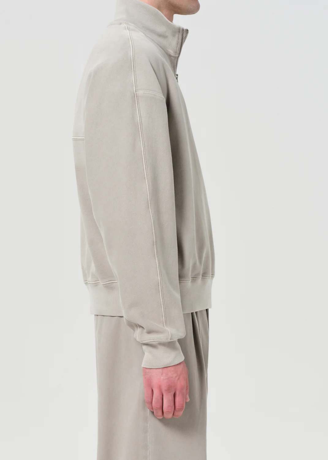 Idris Quarter Zip in Wicker - Image 5