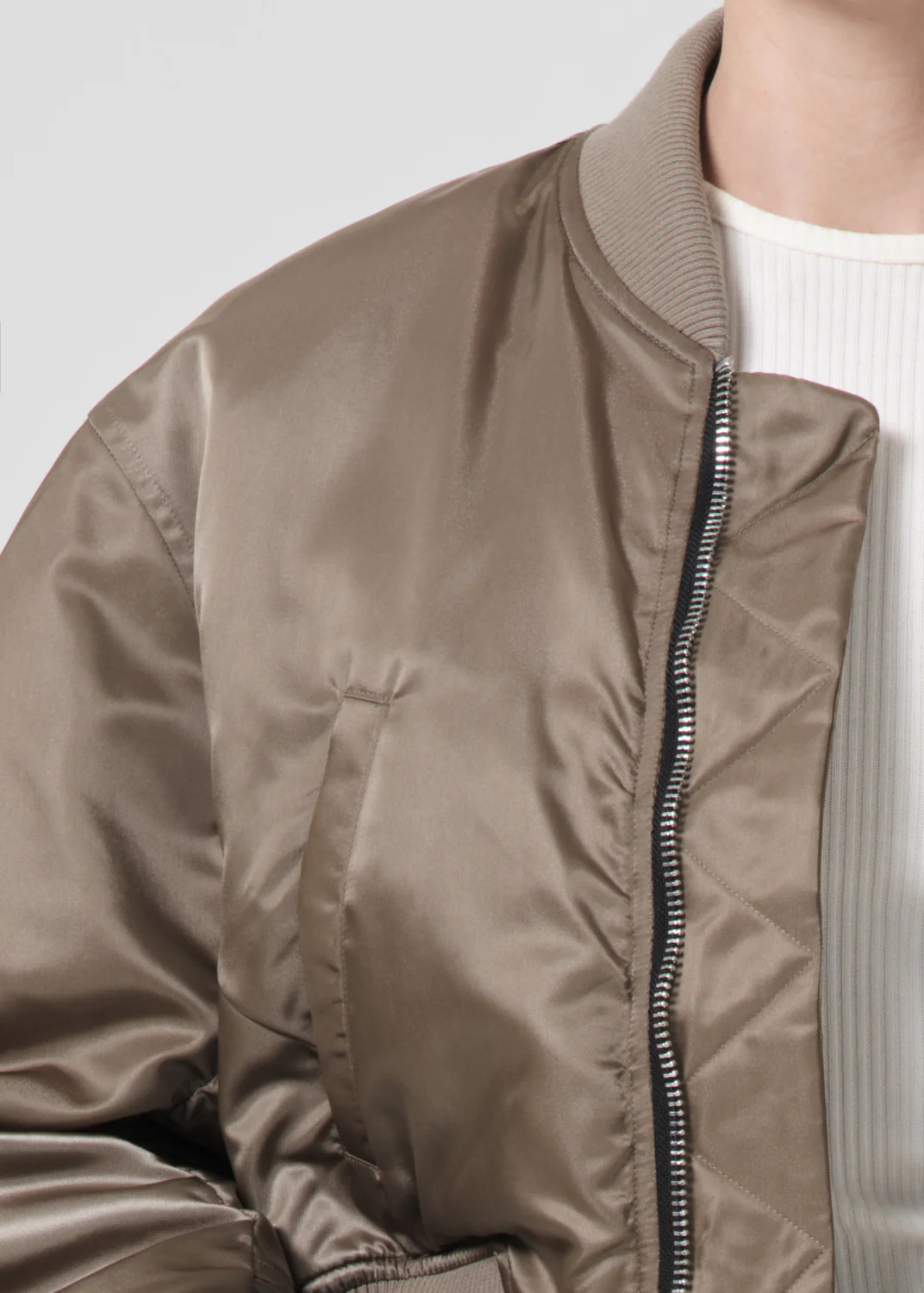 Shoreditch Ski Club x AGOLDE Jett Bomber Jacket in Sage - Image 6