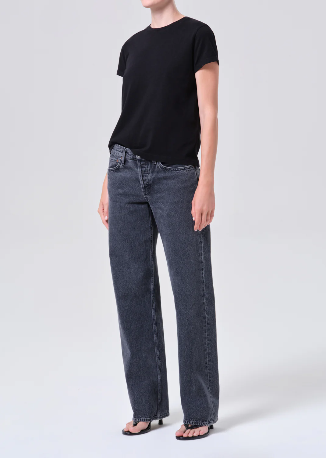 Long Line Adine Tee in Black - Image 4