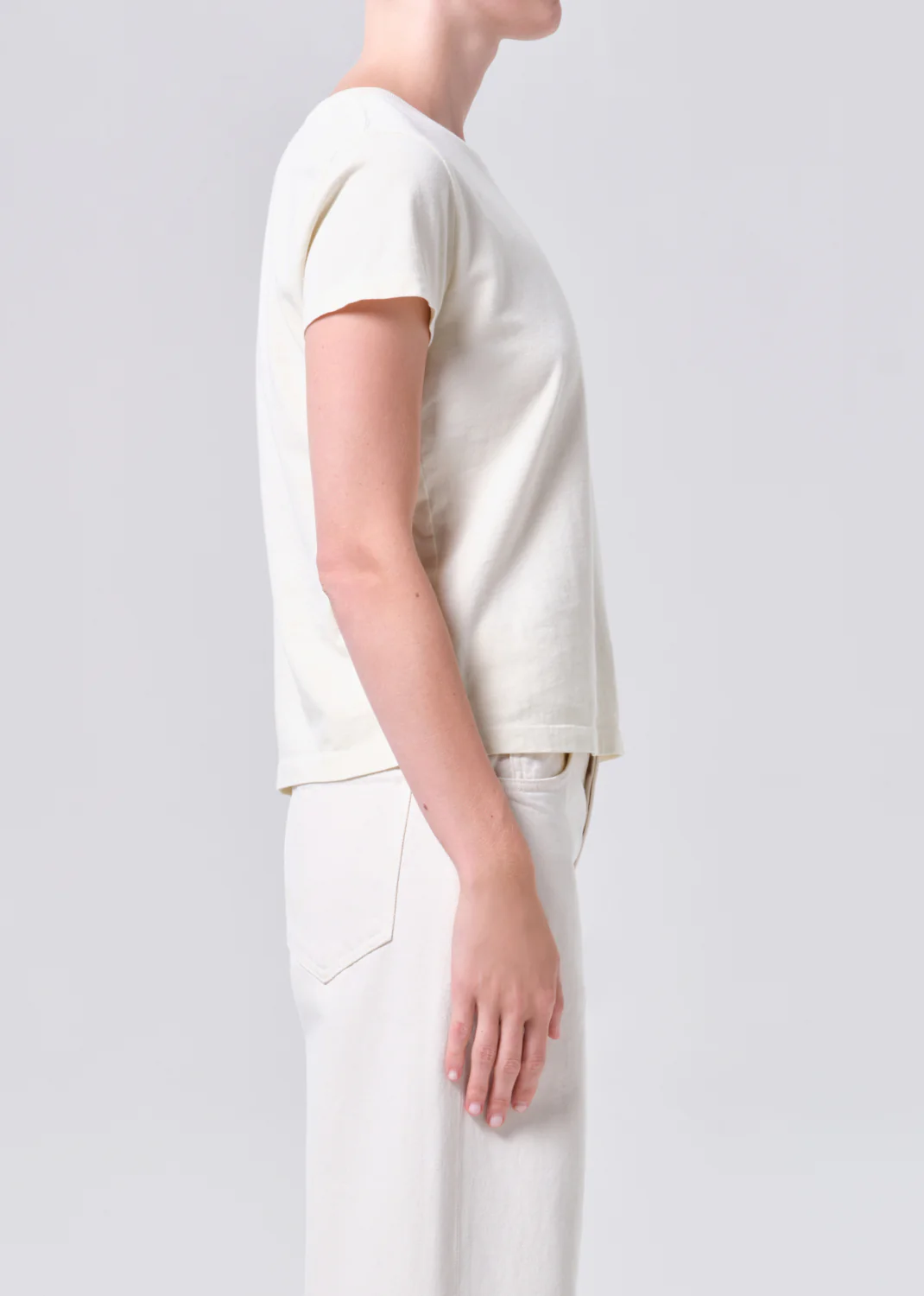 Long Line Adine Tee in Blonde - Image 3