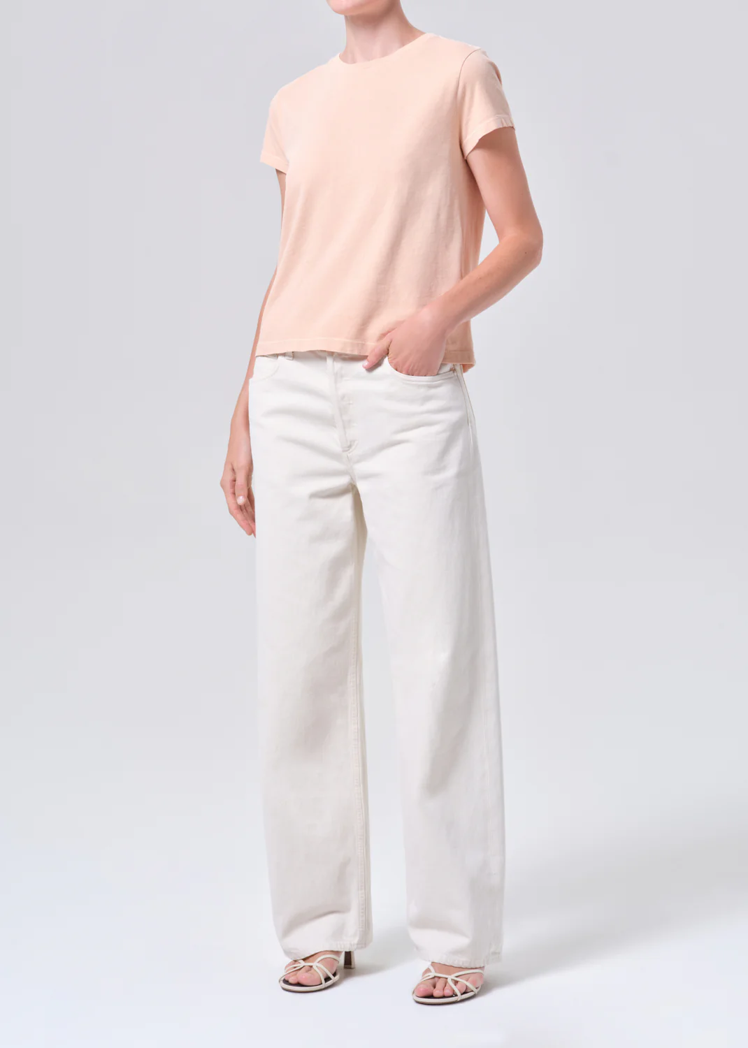 Long Line Adine Tee in Sun Filter - Image 4