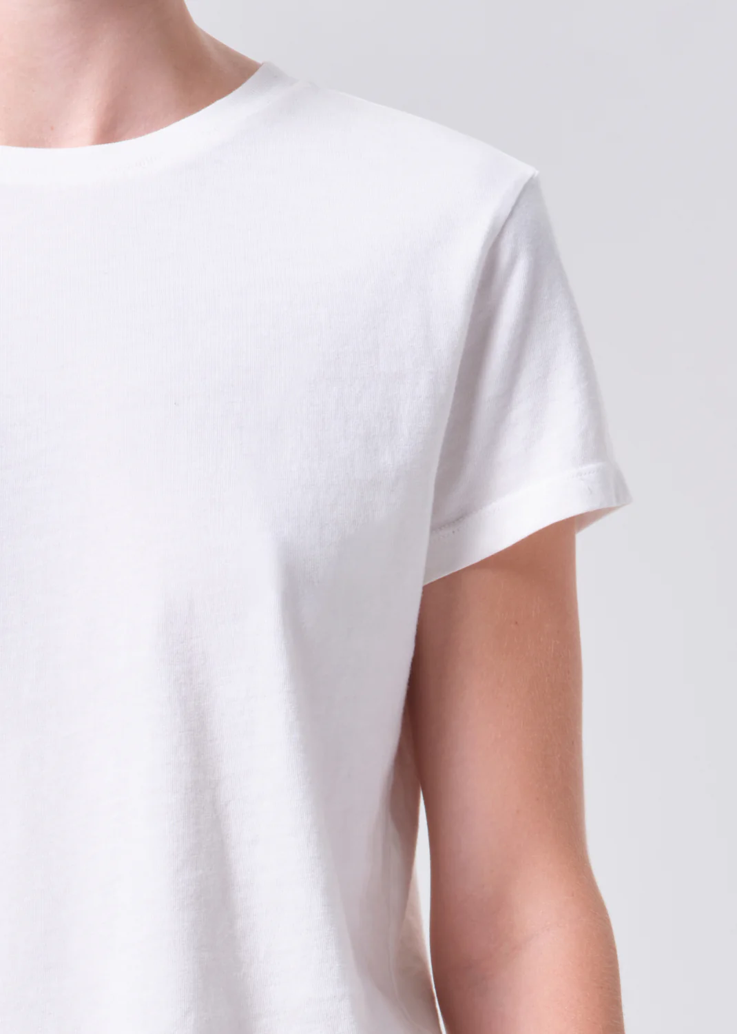 Long Line Adine Tee in White Ash - Image 6