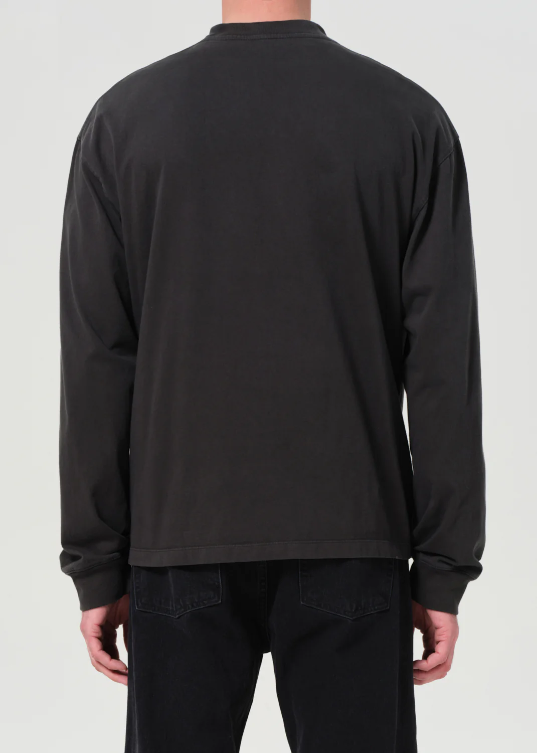 Asha Long Sleeve Mock Neck Tee in Cave - Image 3