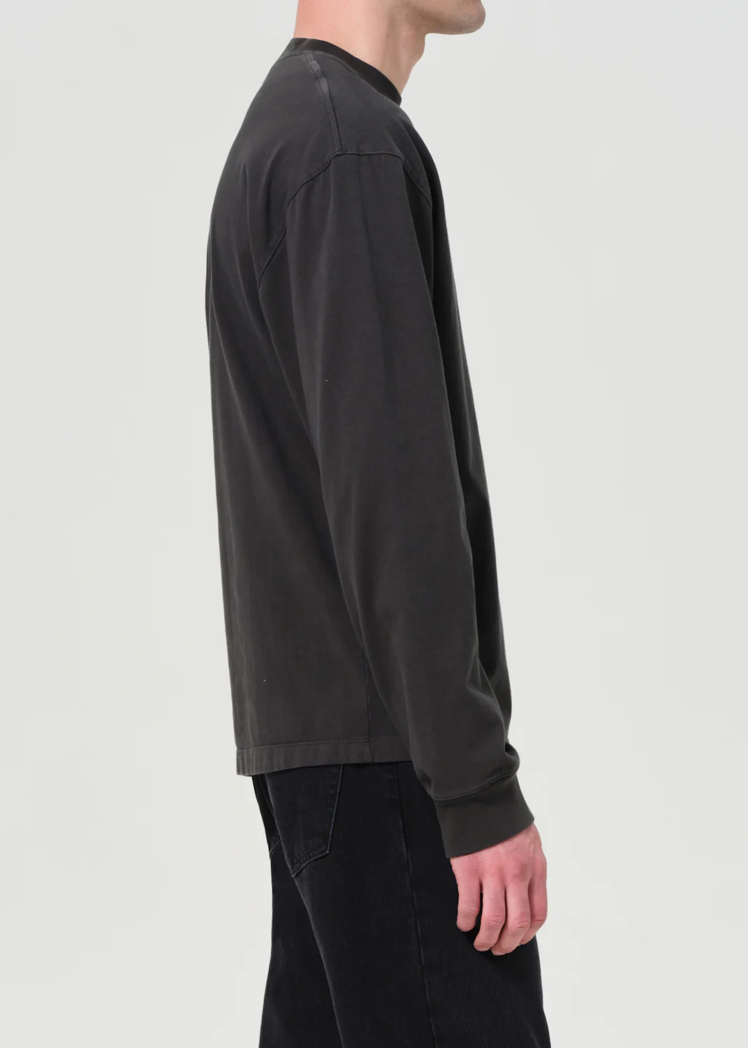 Asha Long Sleeve Mock Neck Tee in Cave - Image 4
