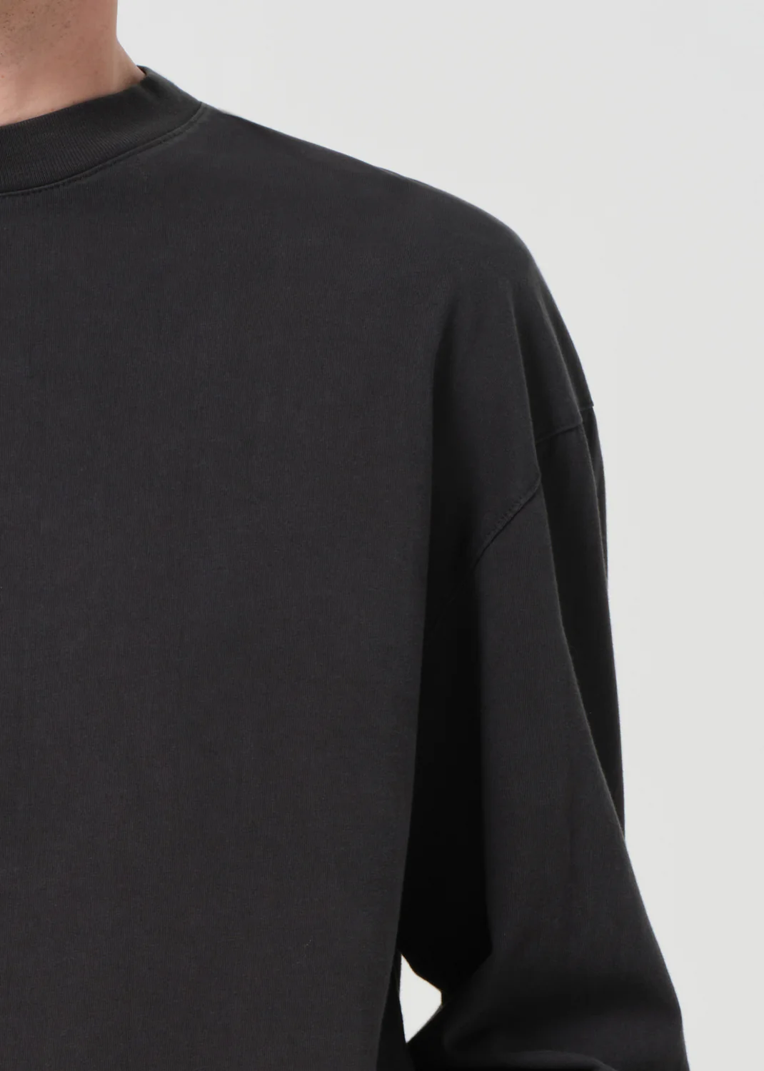 Asha Long Sleeve Mock Neck Tee in Cave - Image 6