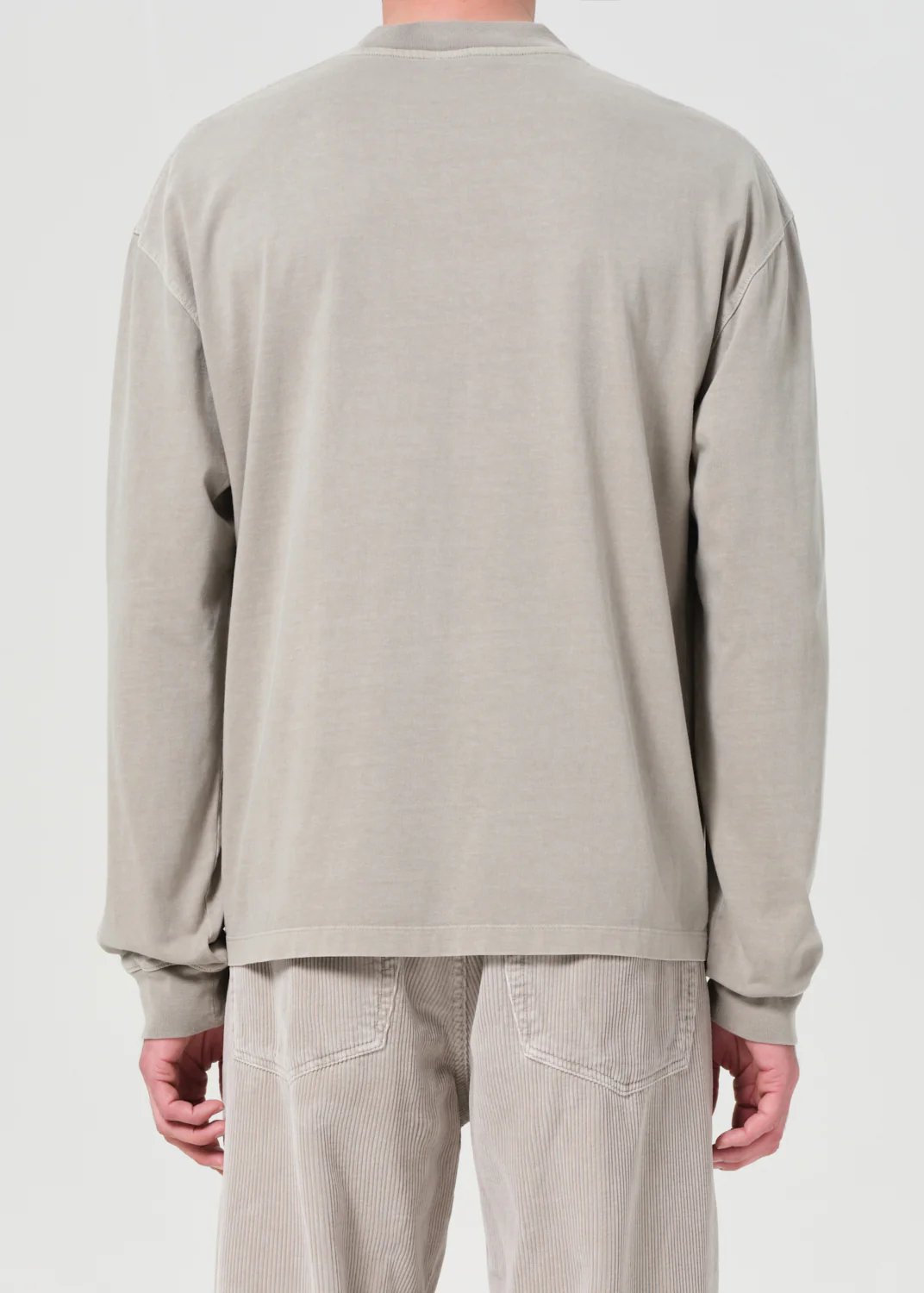 Asha Long Sleeve Mock Neck Tee in Wicker - Image 4