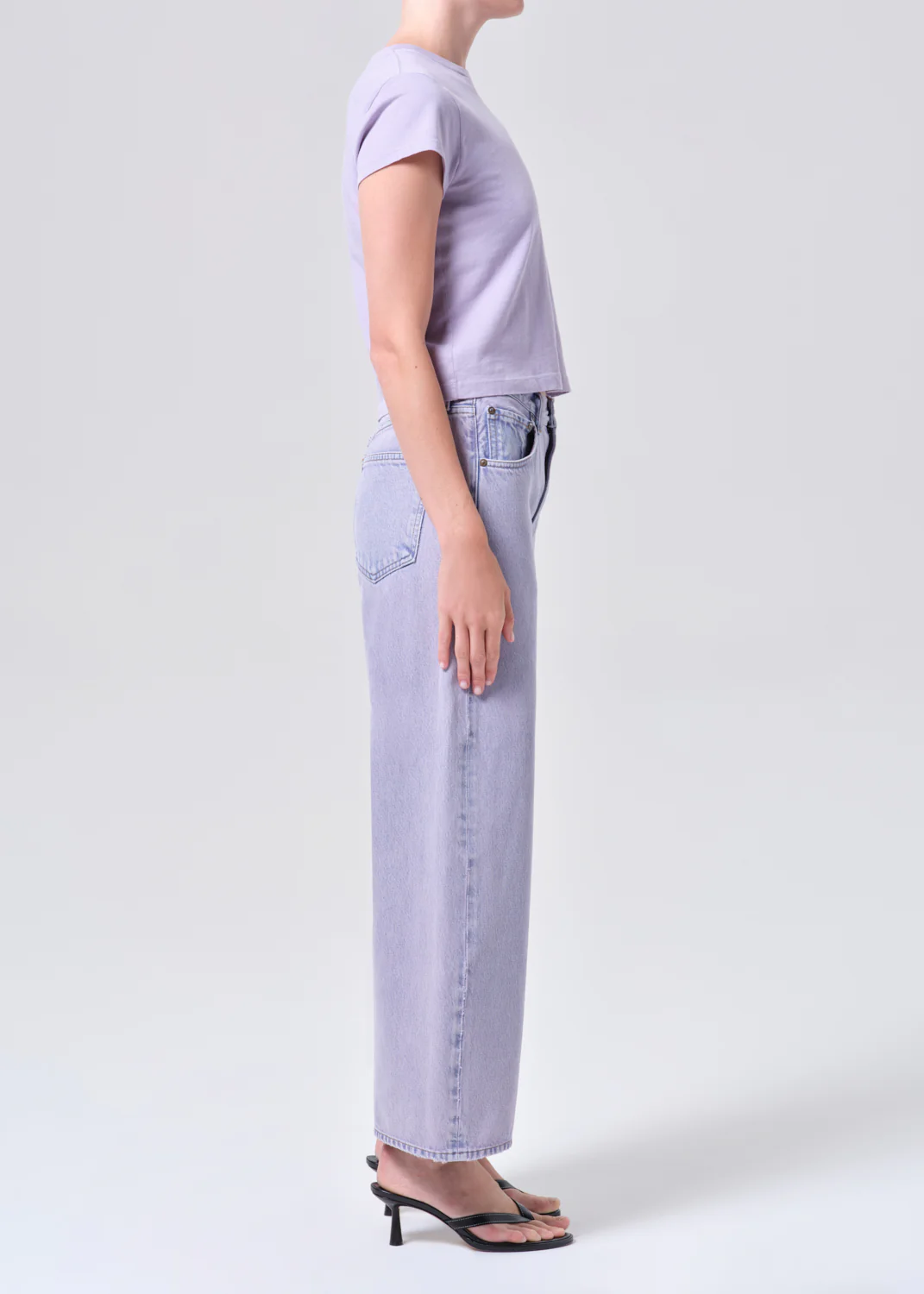 Low Curve Crop Jean in Aura - Image 3