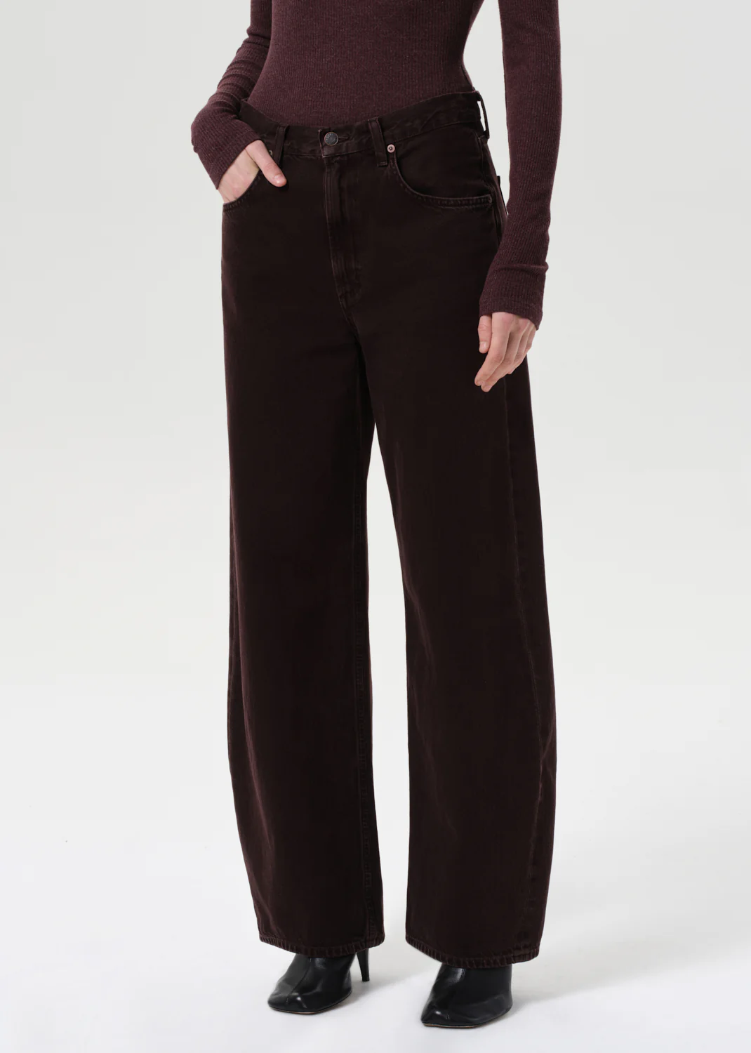 Low Curve Jean in Sloe Berry - Image 4