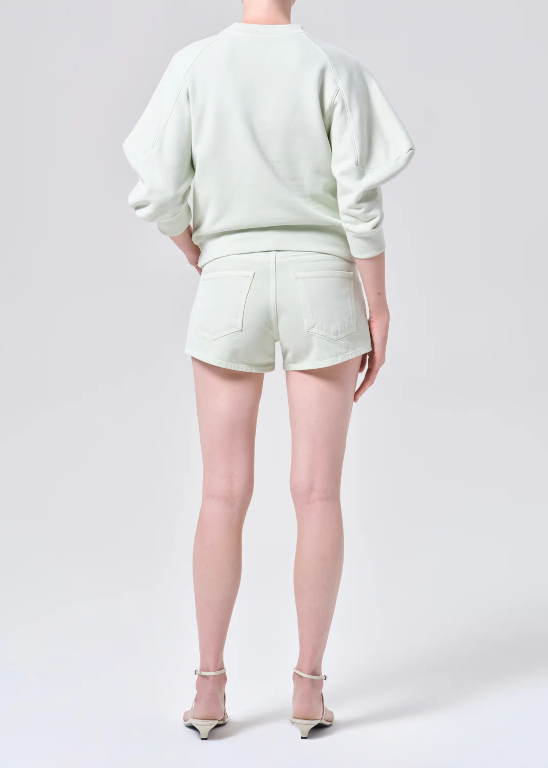 Low Rise Parker Short in Mint Cream - Image 2