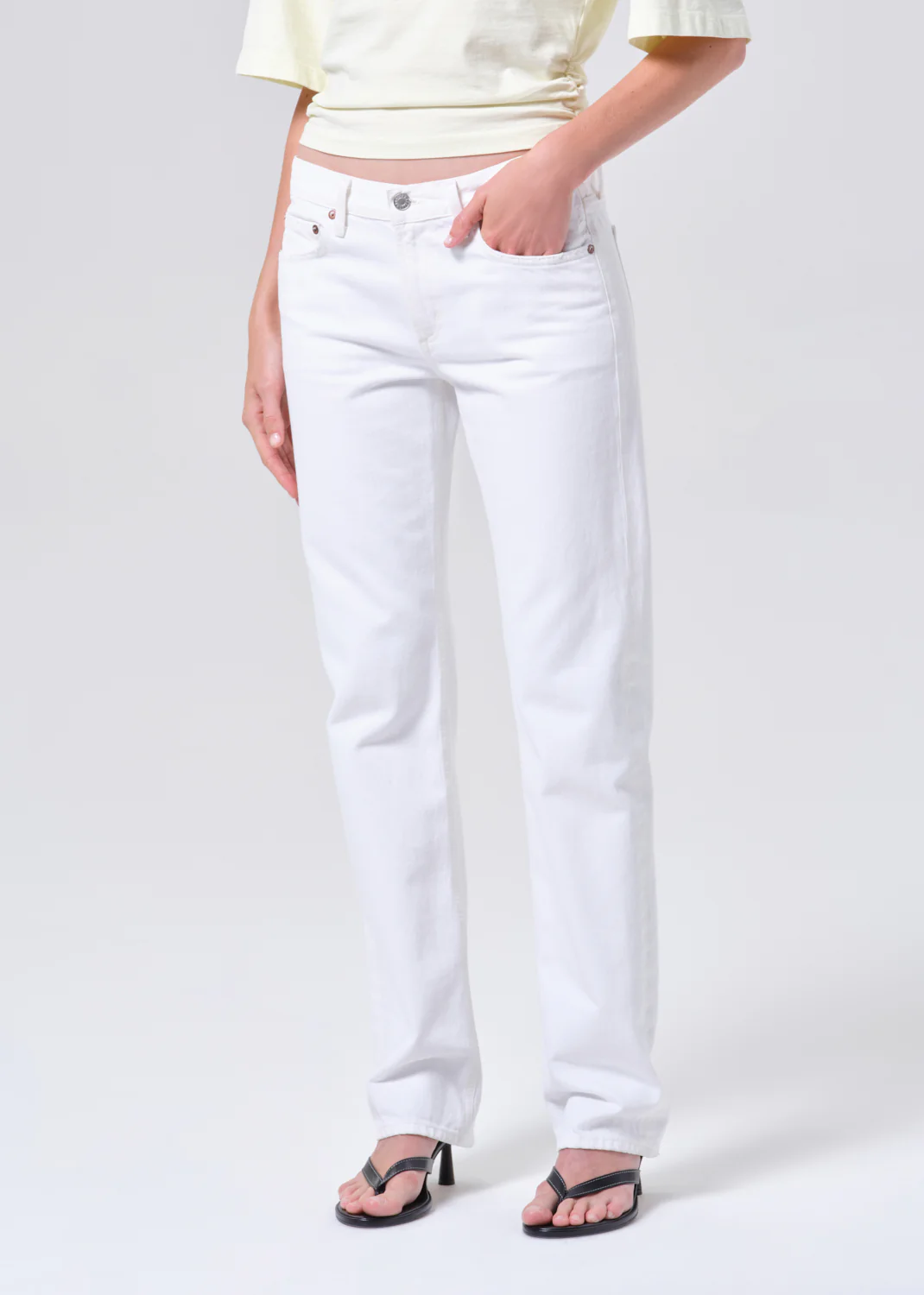 Low Rise Slim in Marshmallow - Image 4
