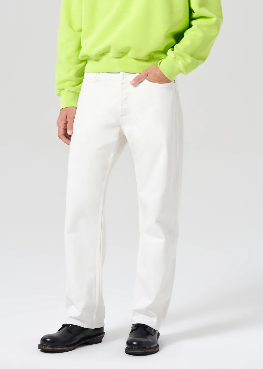 Magnus Trouser Jean in Chalk White - Image 6
