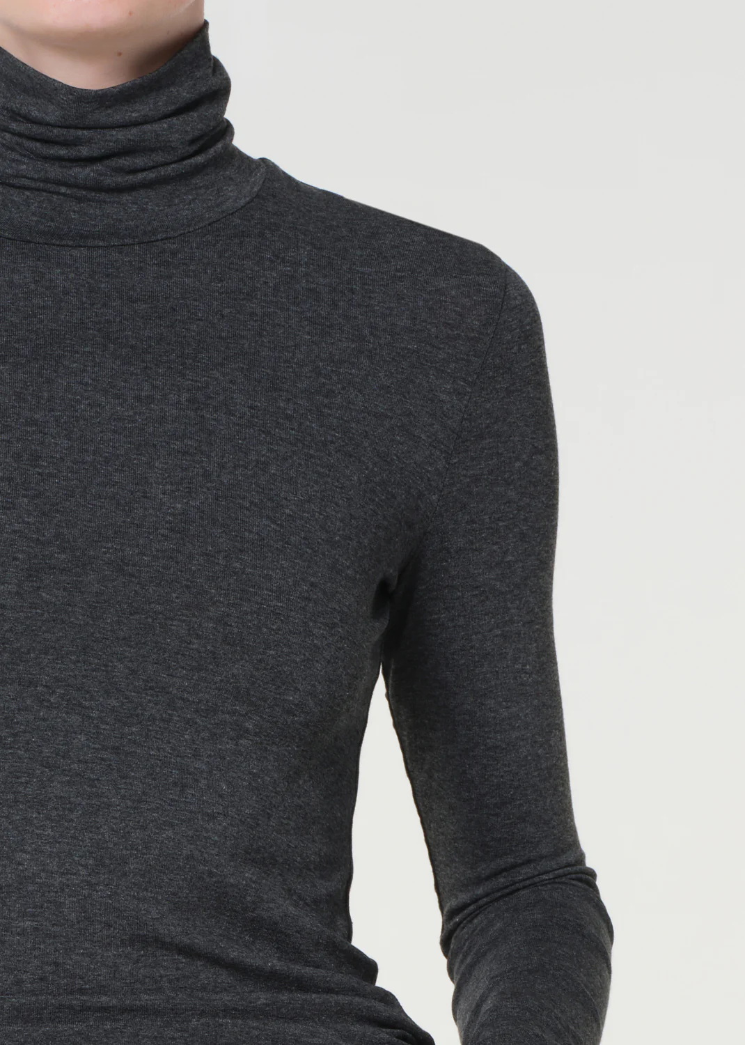 Pascale Turtleneck in Charcoal Heather - Image 5