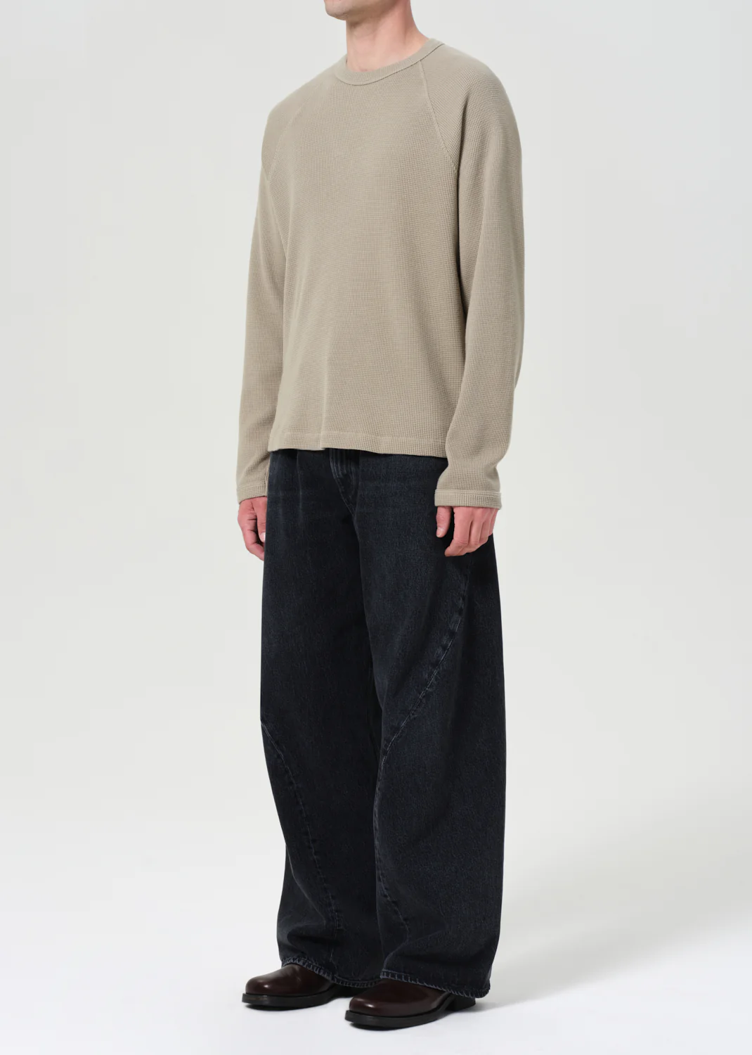 Payson Waffle Tee in Wicker - Image 5