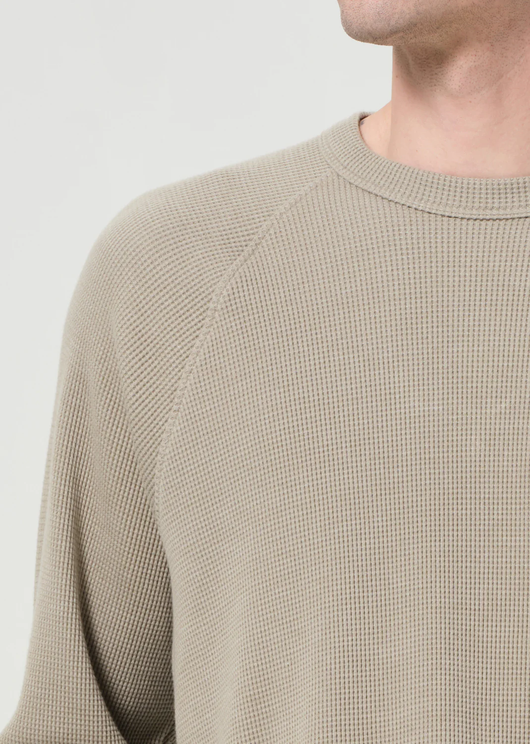 Payson Waffle Tee in Wicker - Image 6
