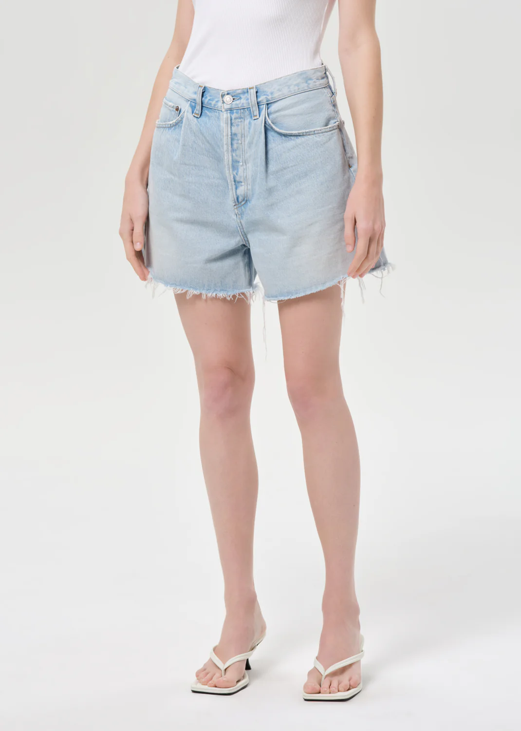 Rhoda Pleated A-Line Short in Detach - Image 4