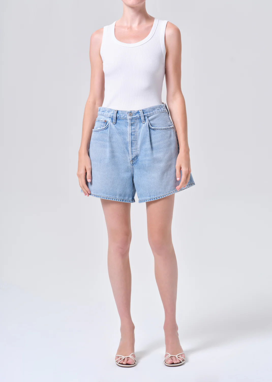 Rhoda Pleated A-Line Short in Raft
