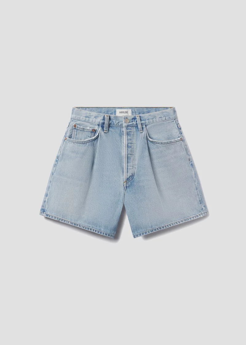 Rhoda Pleated A-Line Short in Raft - Image 6