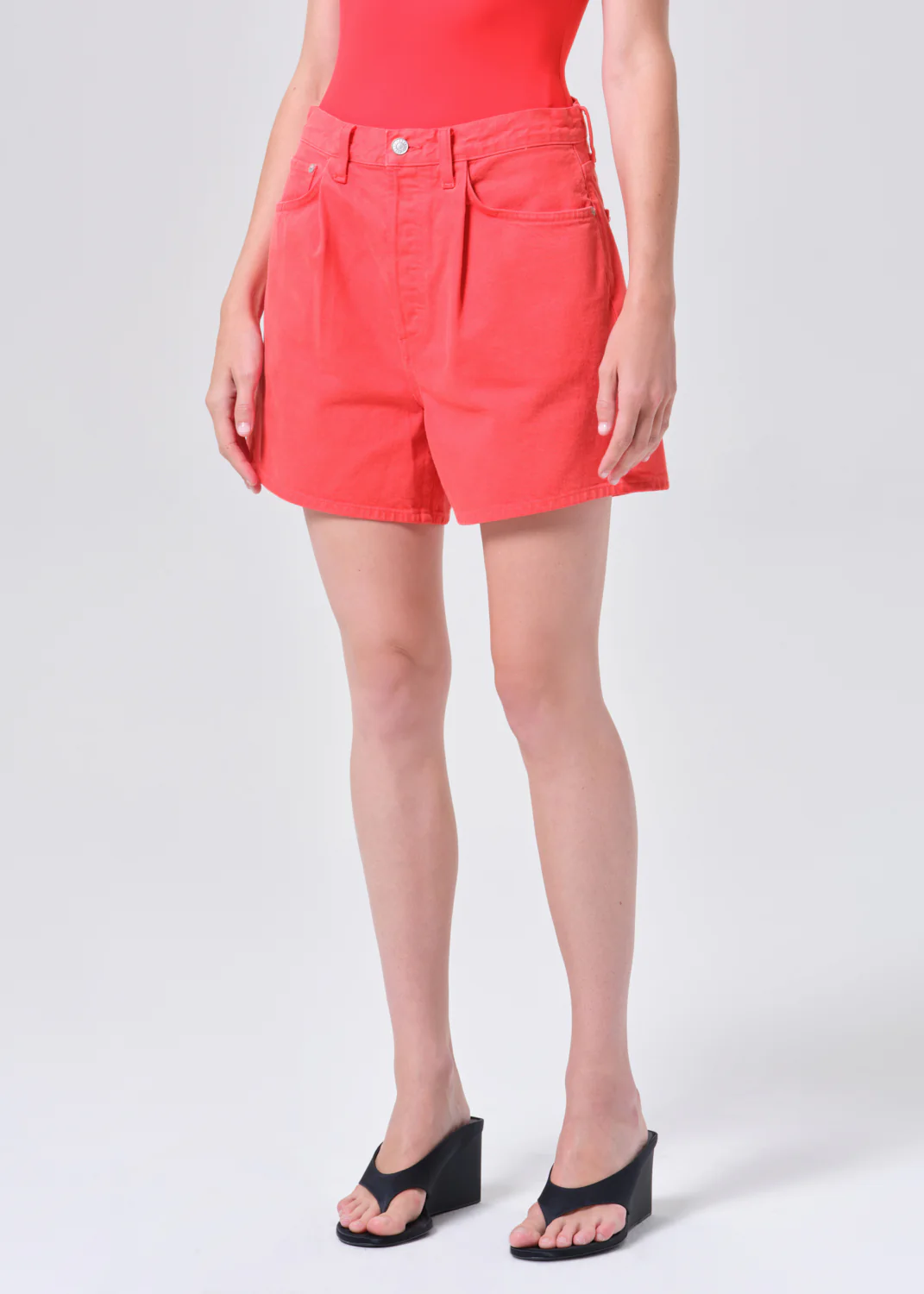 Rhoda Pleated A-Line Short in Carnival - Image 4