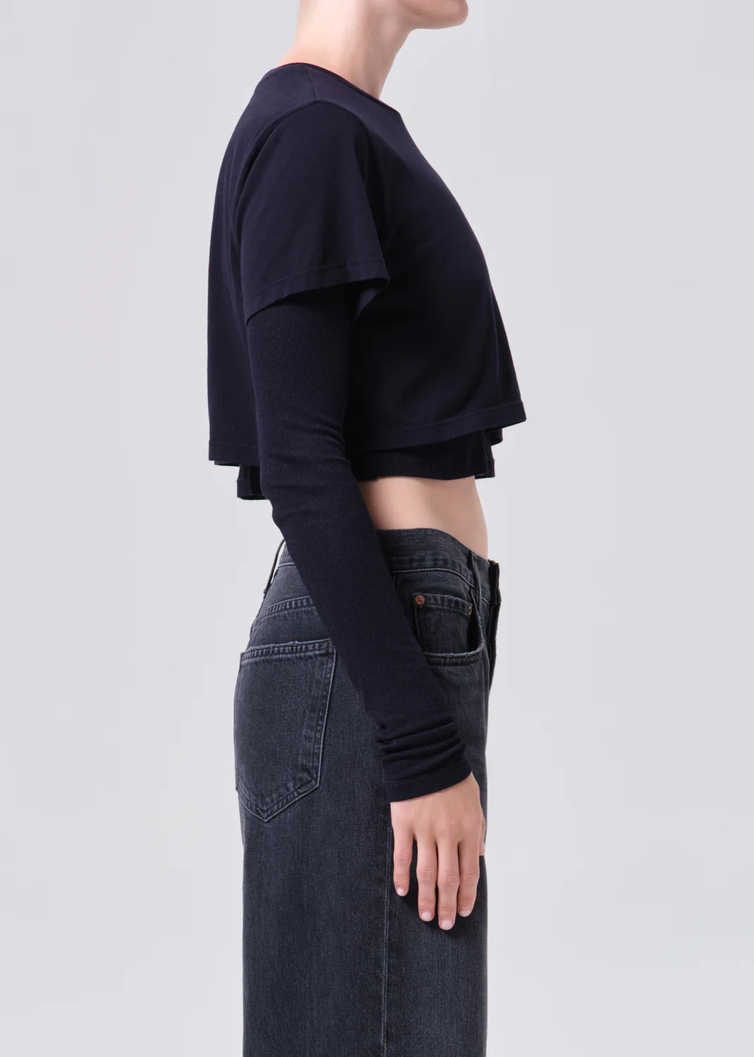 Romily Tee in Blackened Navy - Image 3