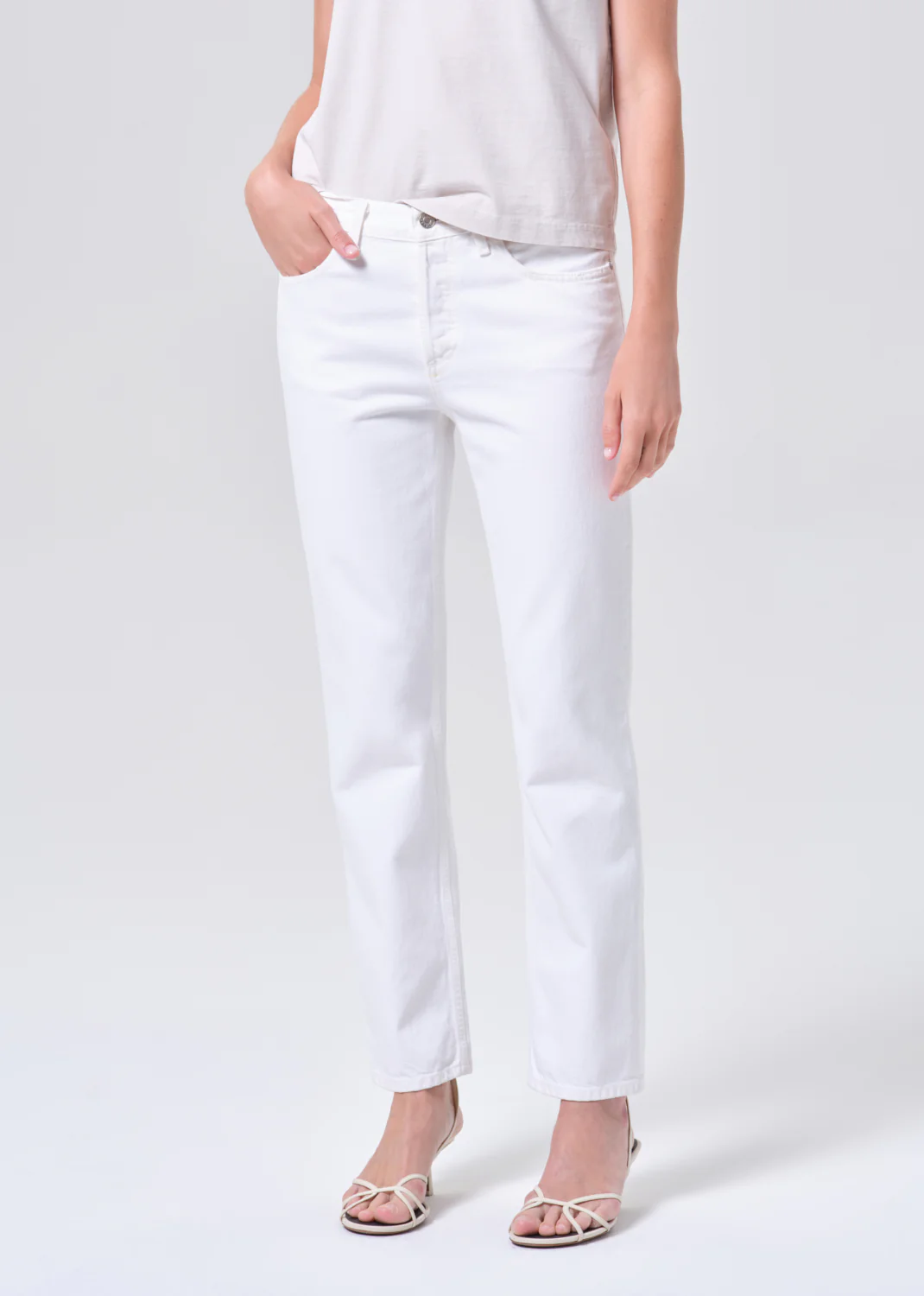 Romney Jean in Marshmallow - Image 4