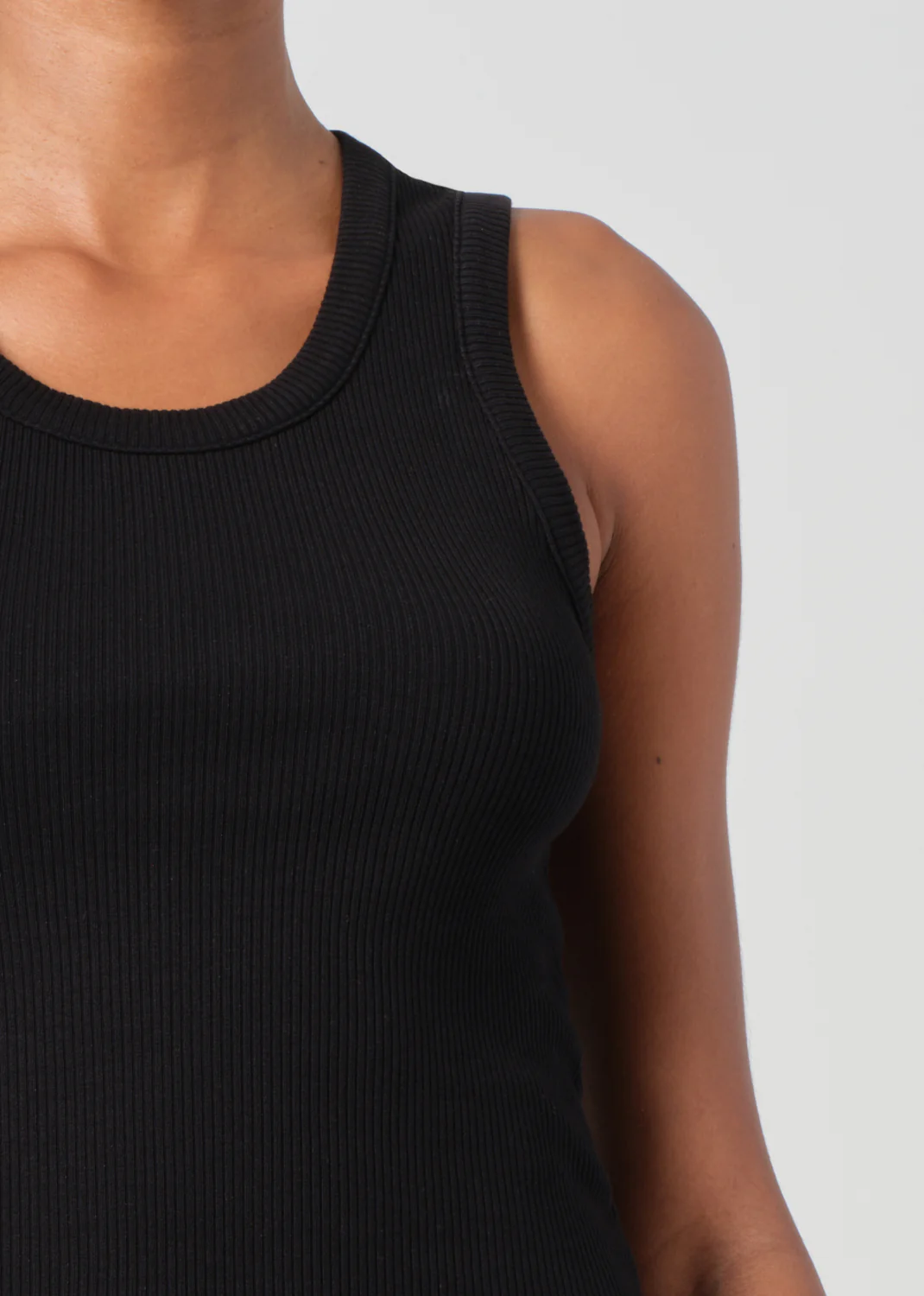 Shrunken Poppy Tank in Black - Image 5