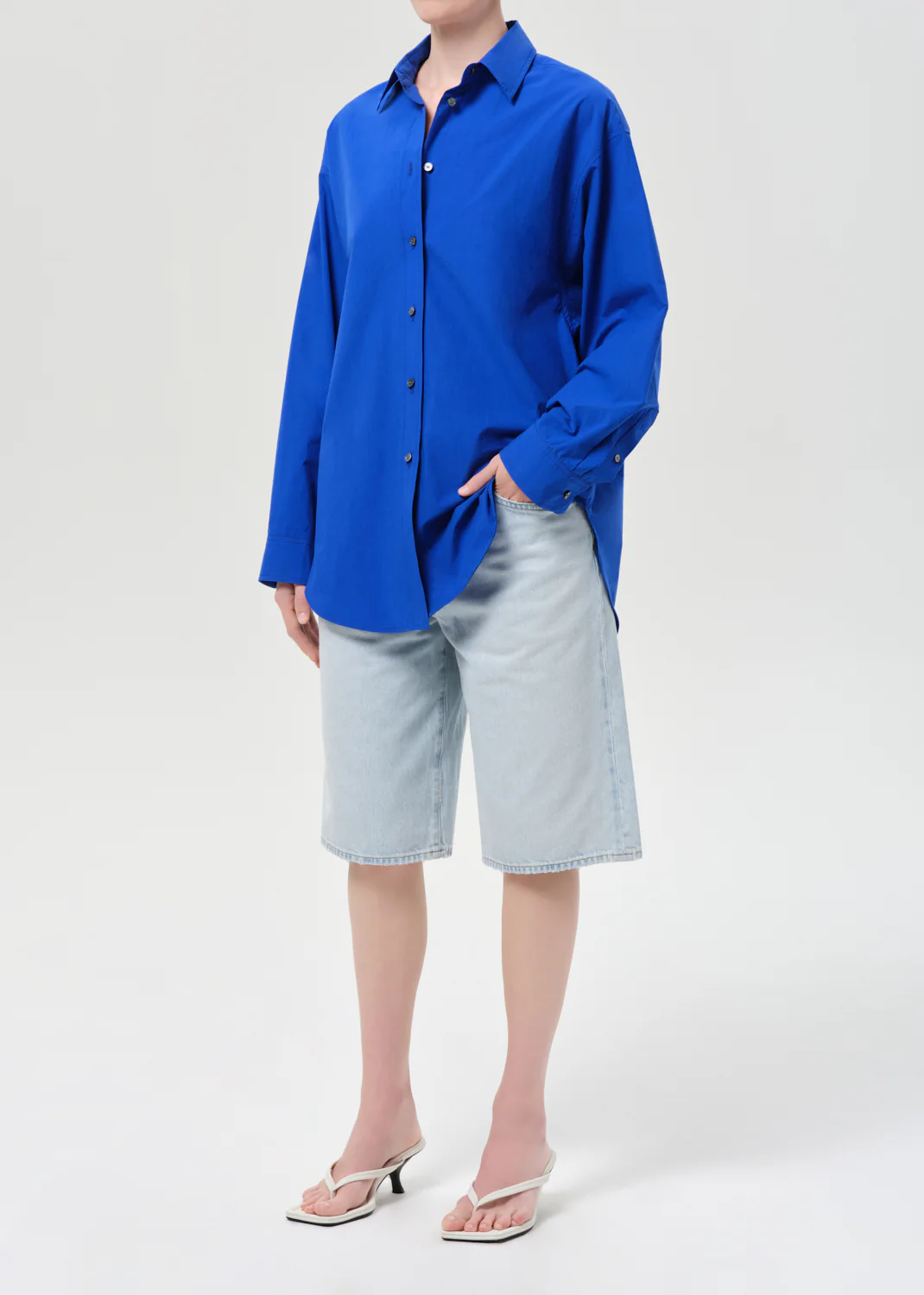 Sona Shirt in Cobalt - Image 5