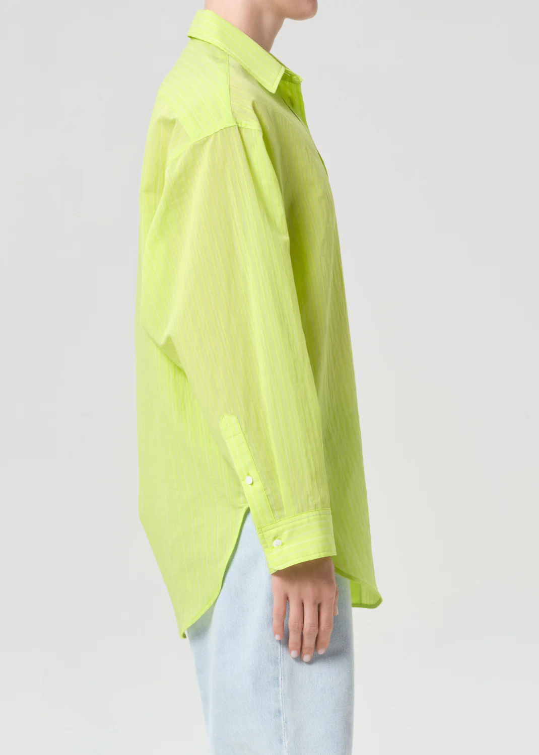 Sona Shirt in Fontana Stripe/Chartreuse - Image 3