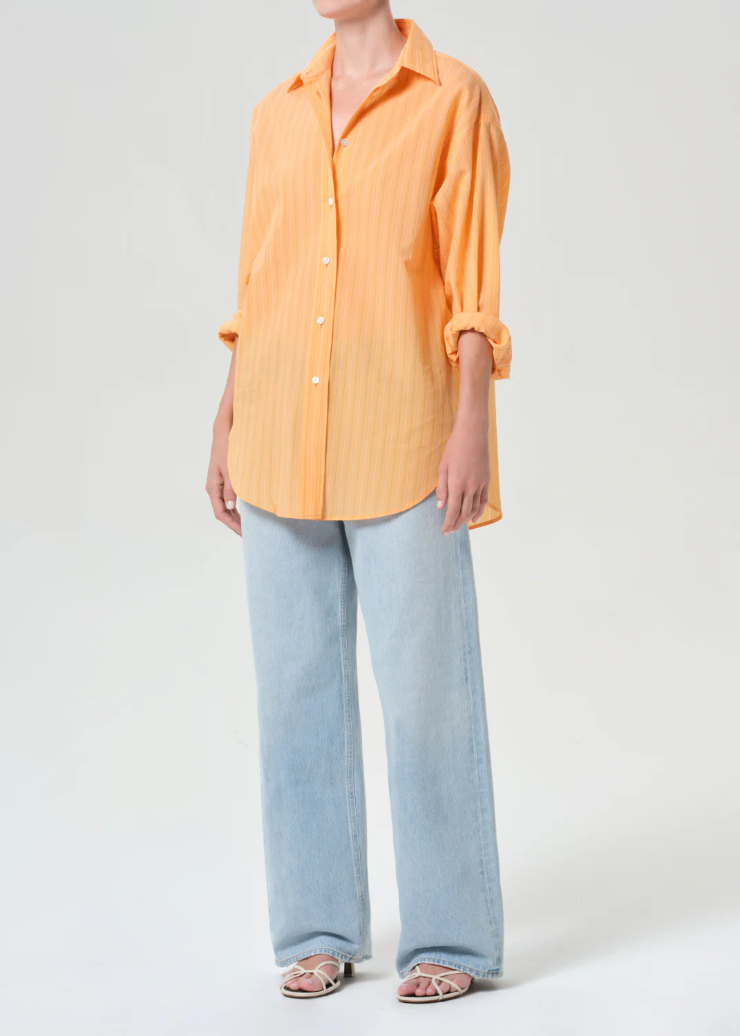 Sona Shirt in Fontana Stripe/Orange Soda - Image 4