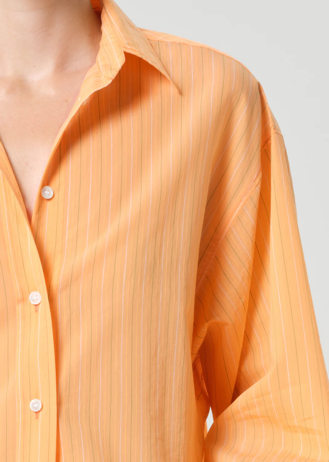 Sona Shirt in Fontana Stripe/Orange Soda - Image 5