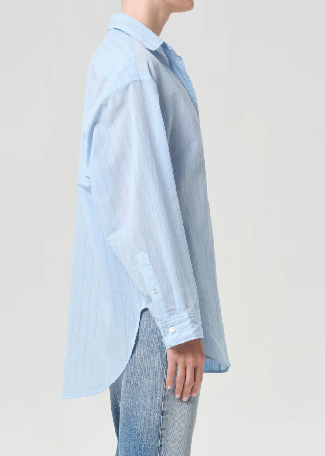 Sona Shirt in Fontana Stripe/Powder Blue - Image 3