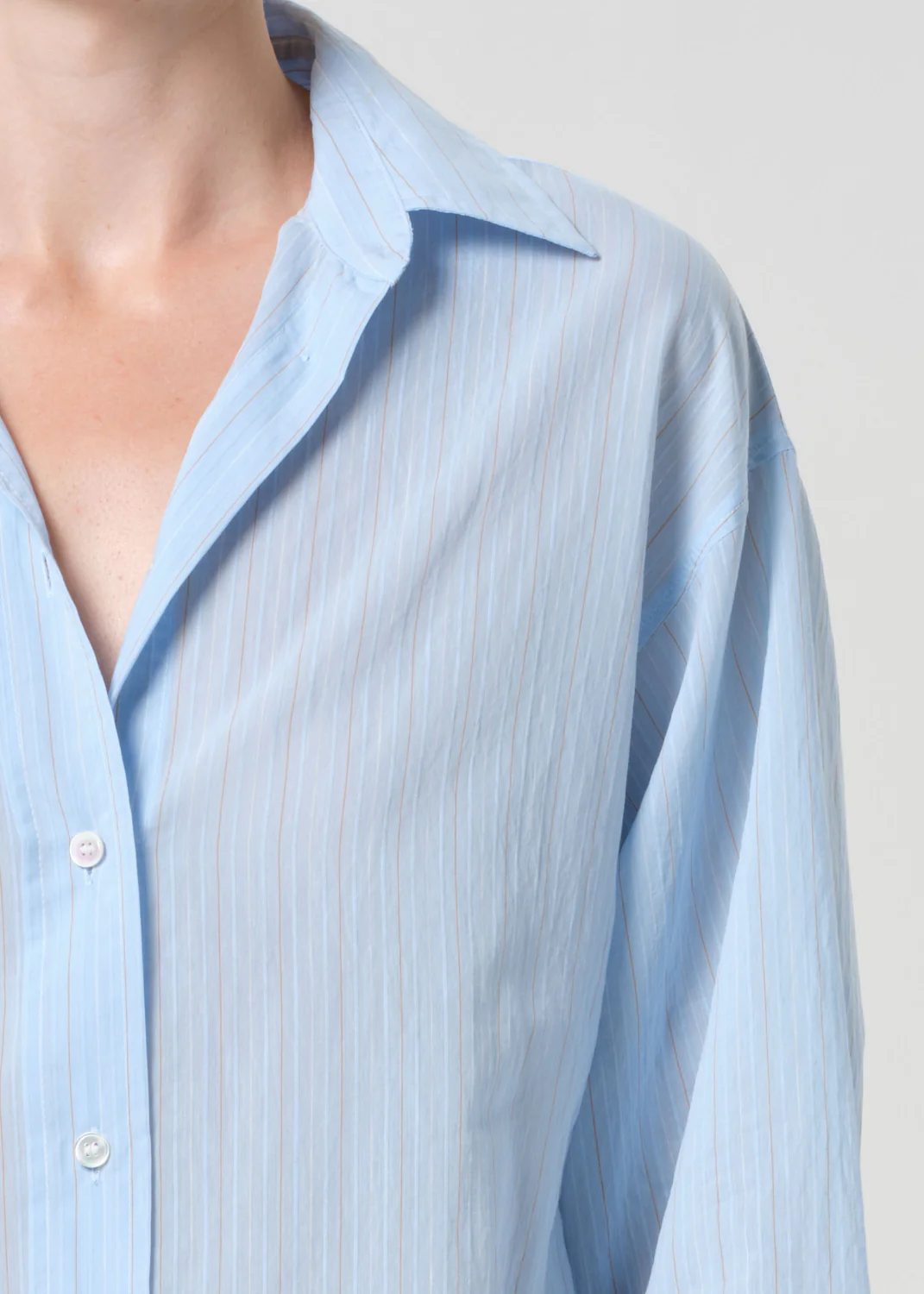 Sona Shirt in Fontana Stripe/Powder Blue - Image 5