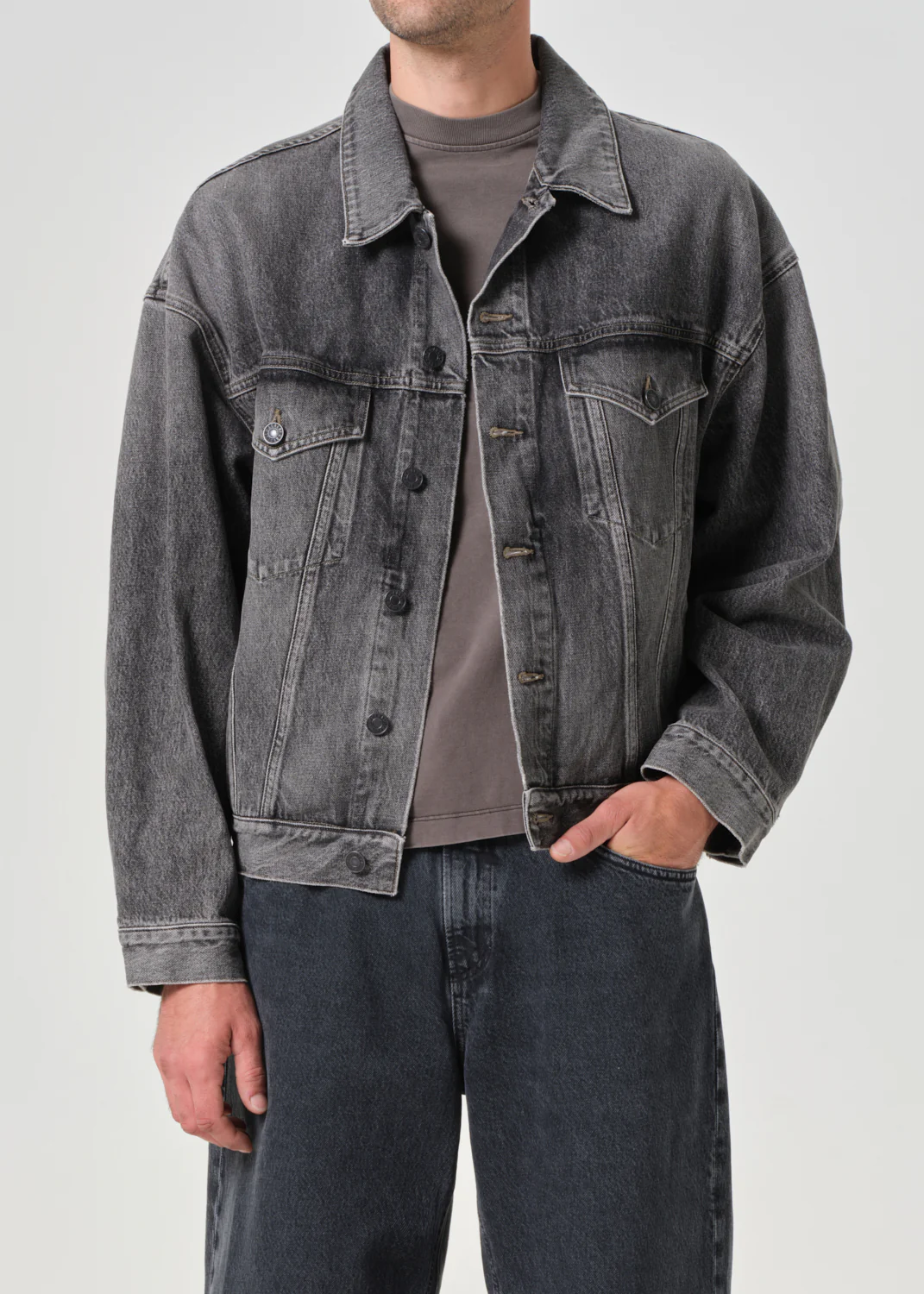 Stefano Jean Jacket in Fresh - Image 3