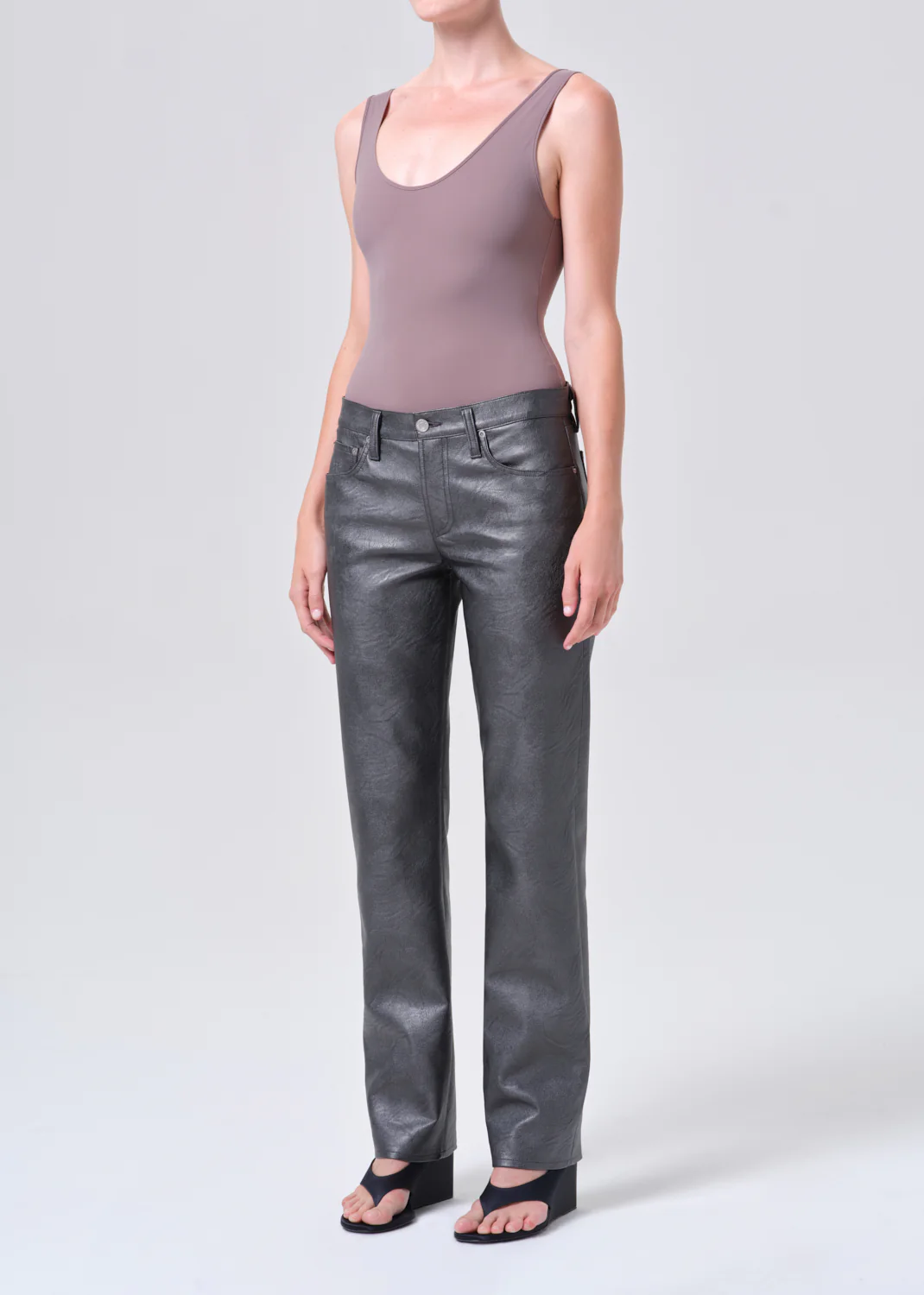 Tora Bodysuit in Taupe - Image 4