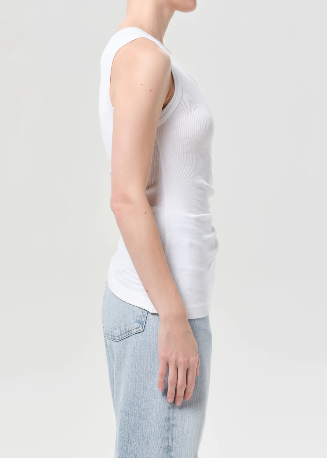 Twisted Poppy Tank in White - Image 3
