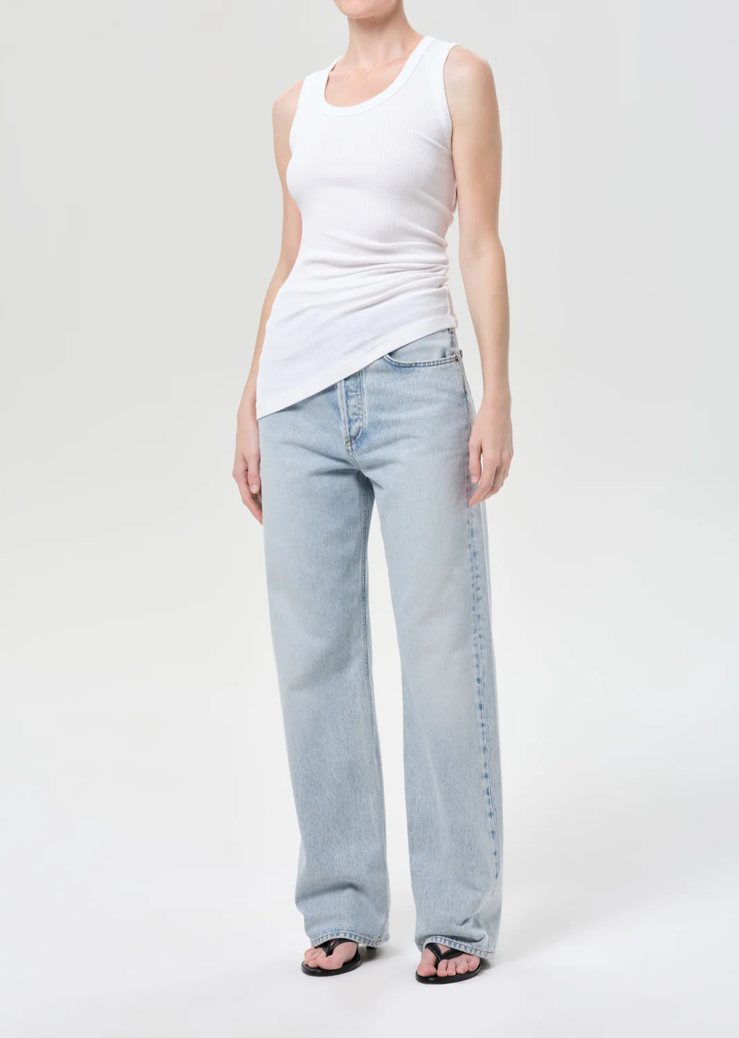 Twisted Poppy Tank in White - Image 4