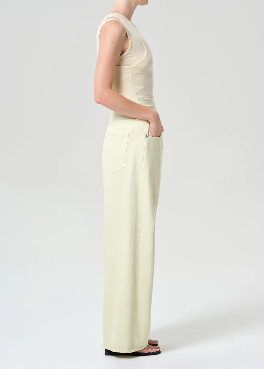 Vana Fold Jean in Lemon Zest - Image 3