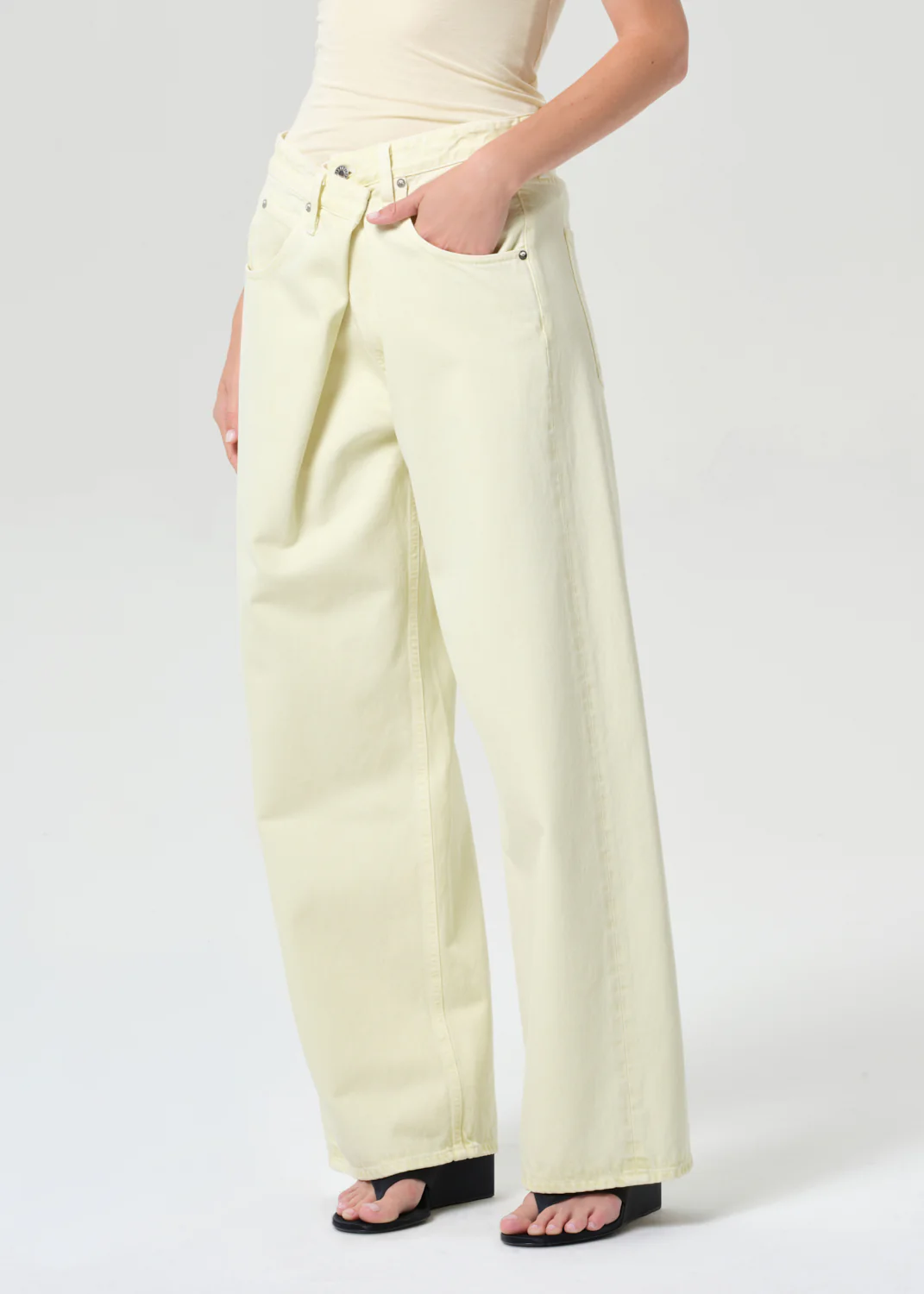 Vana Fold Jean in Lemon Zest - Image 4