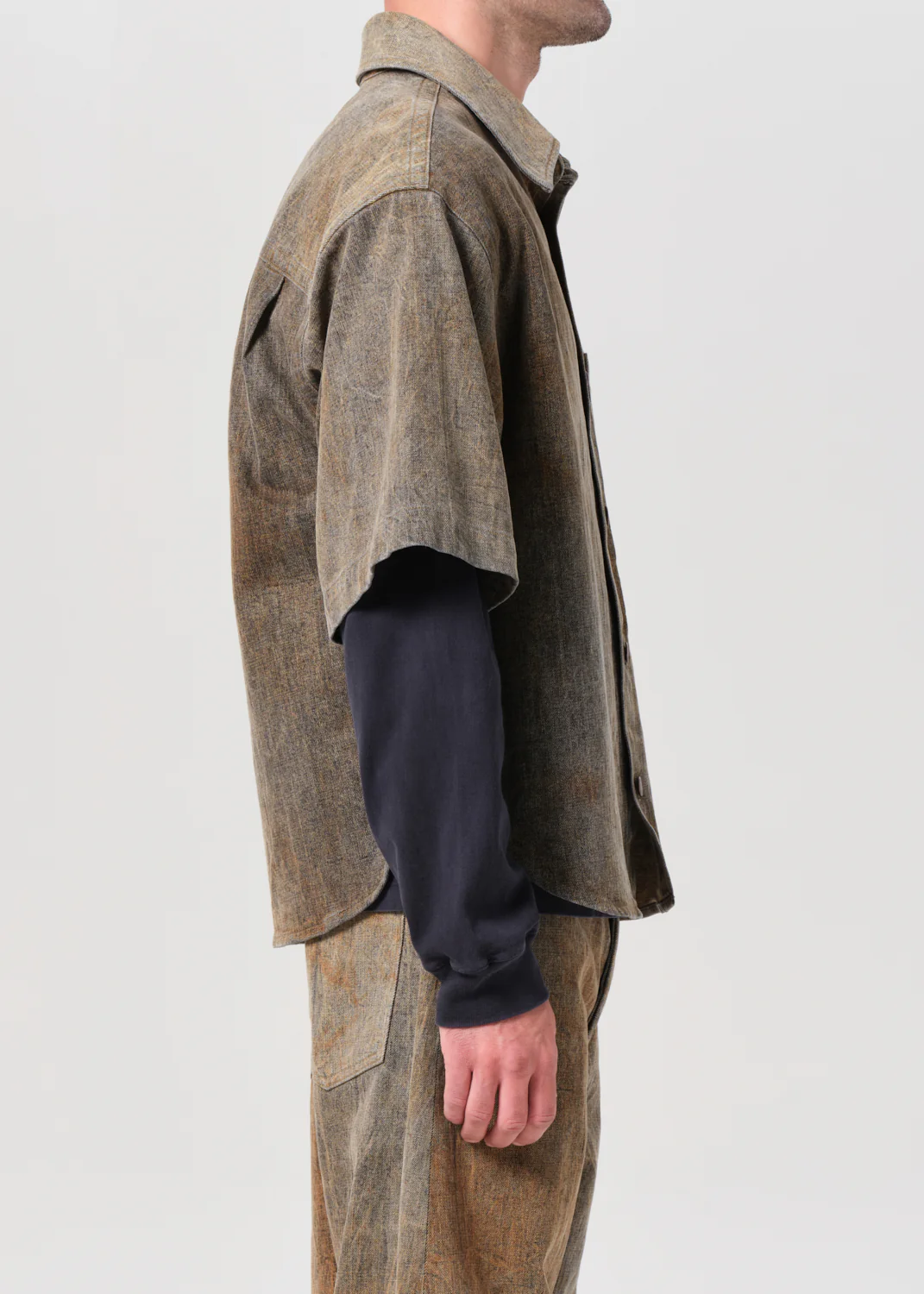 Watson Shirt (Comfort Stretch) in Bark - Image 3